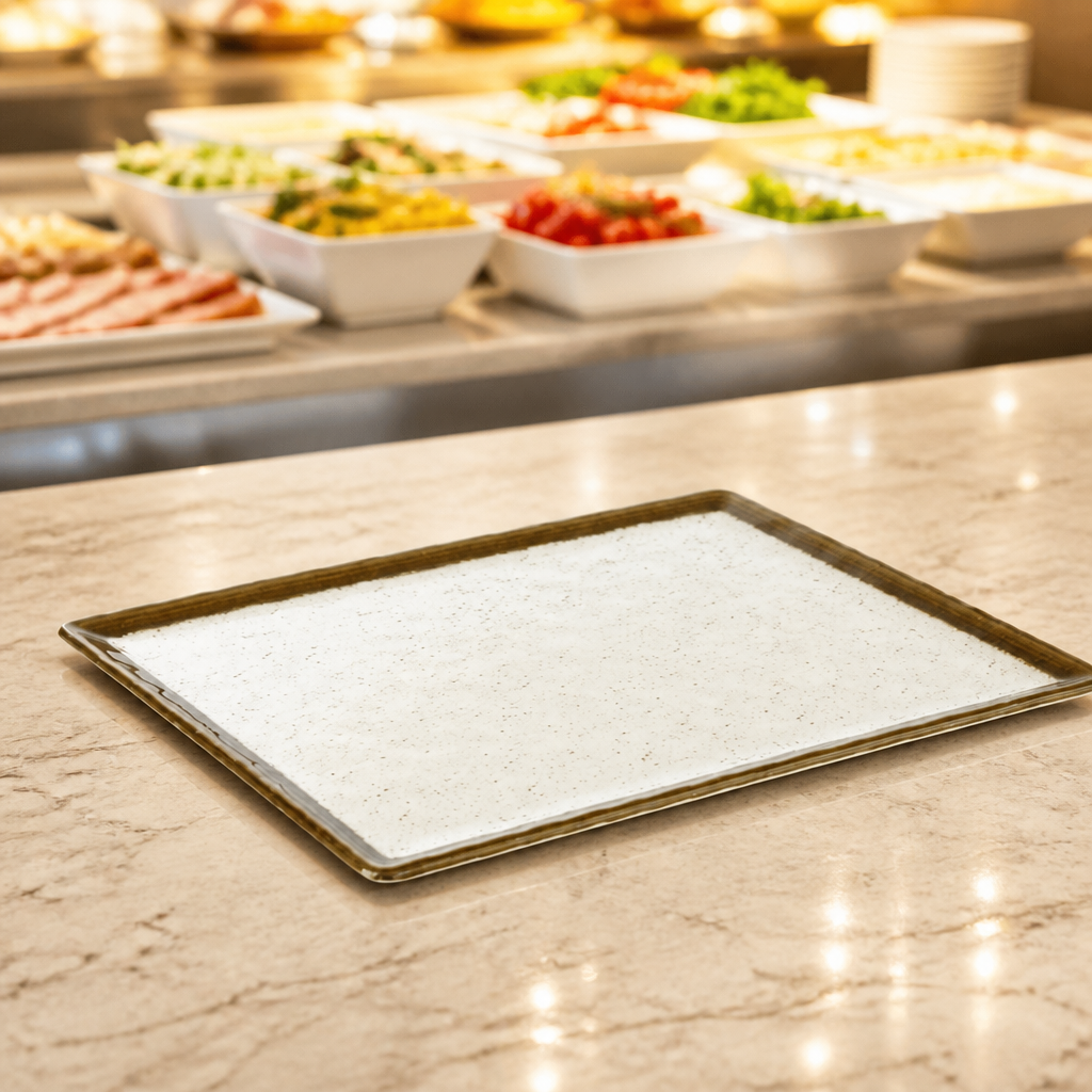 Commercial Melamine Flat Plate GN 1/2 for Serving