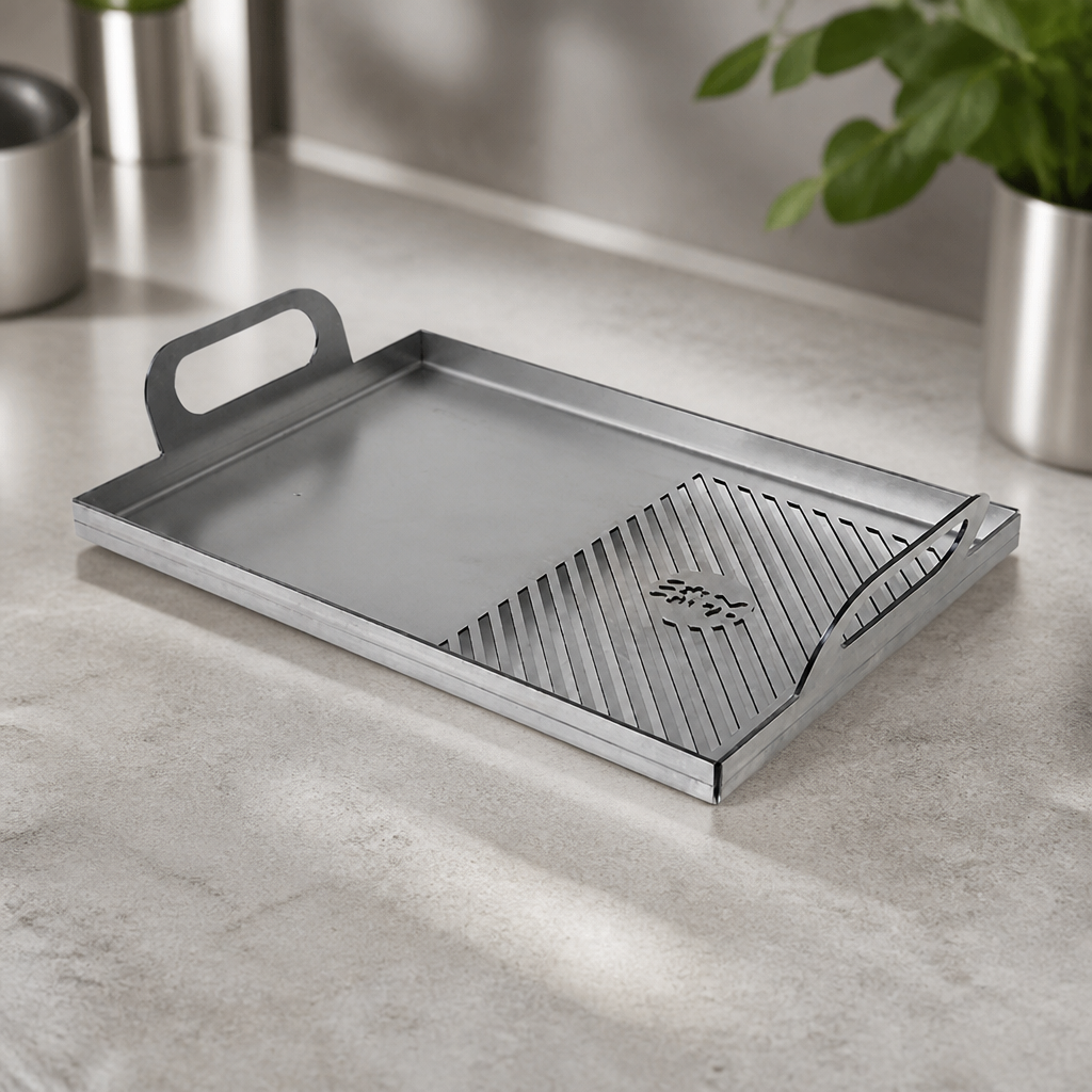 Commercial Stainless Steel Plancha Plate for Konro Grill 475mm
