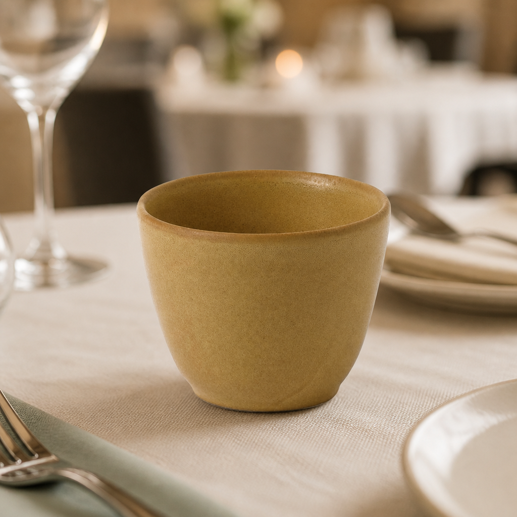 Commercial Chip Mugs 290ml Porcelain Sand 12 Pack