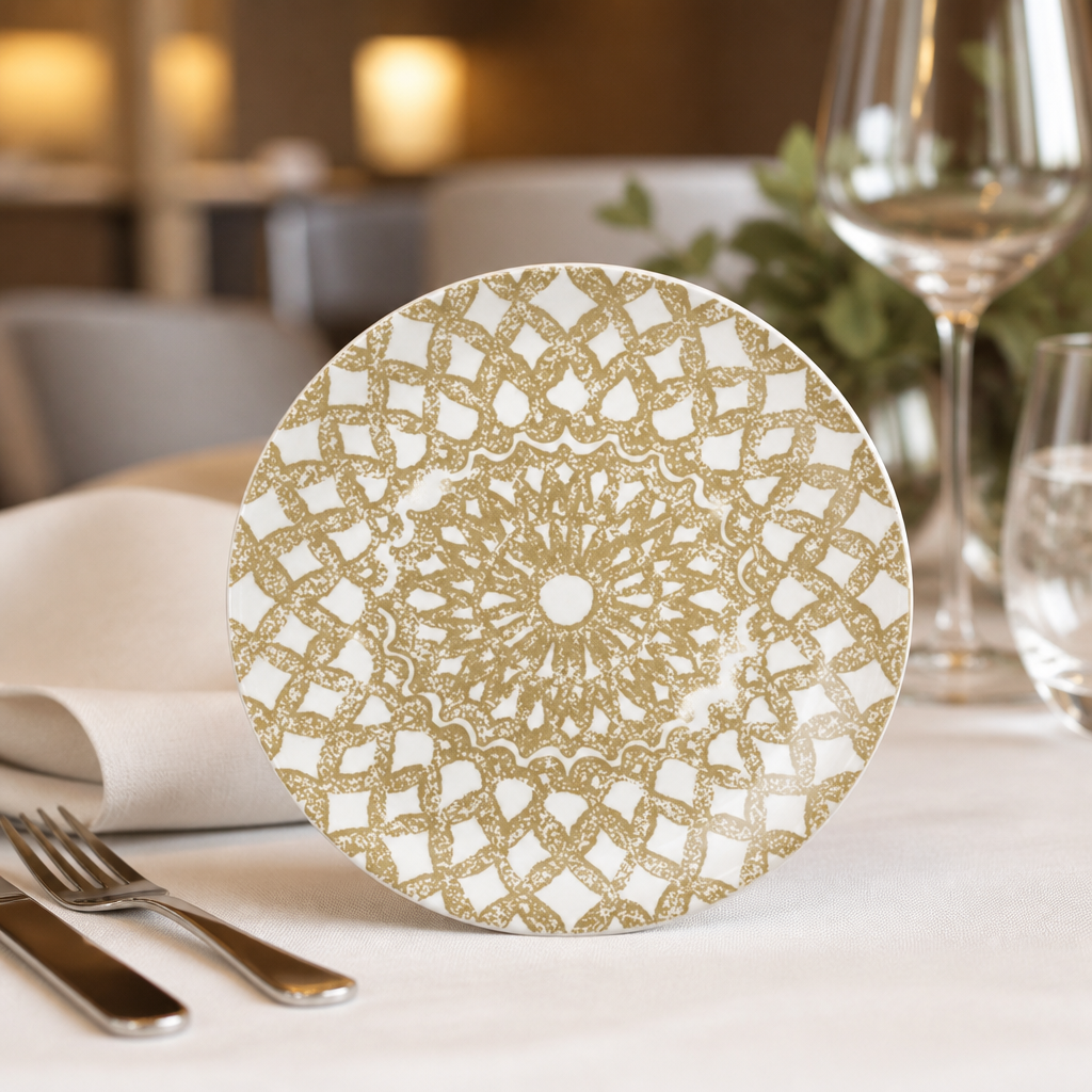 Commercial Coupe Plates 153mm Nomad Sand 12 Pack Porcelain