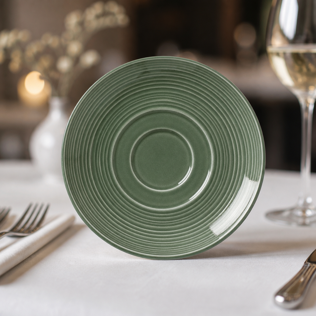 Pack of 12 Commercial Porcelain Saucers 152.5mm
