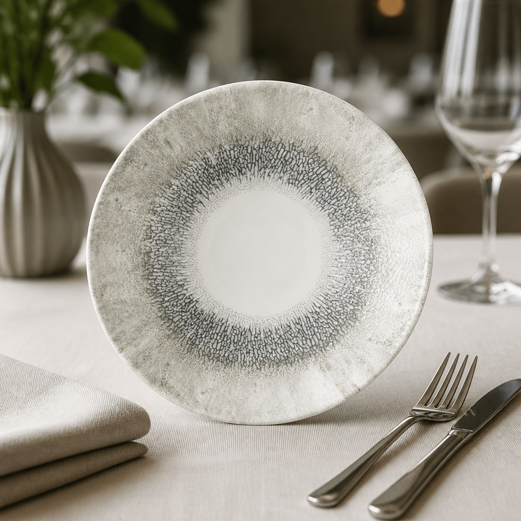 Commercial Deep Coupe Bowls 220mm Grey Super Vitrified Ceramic