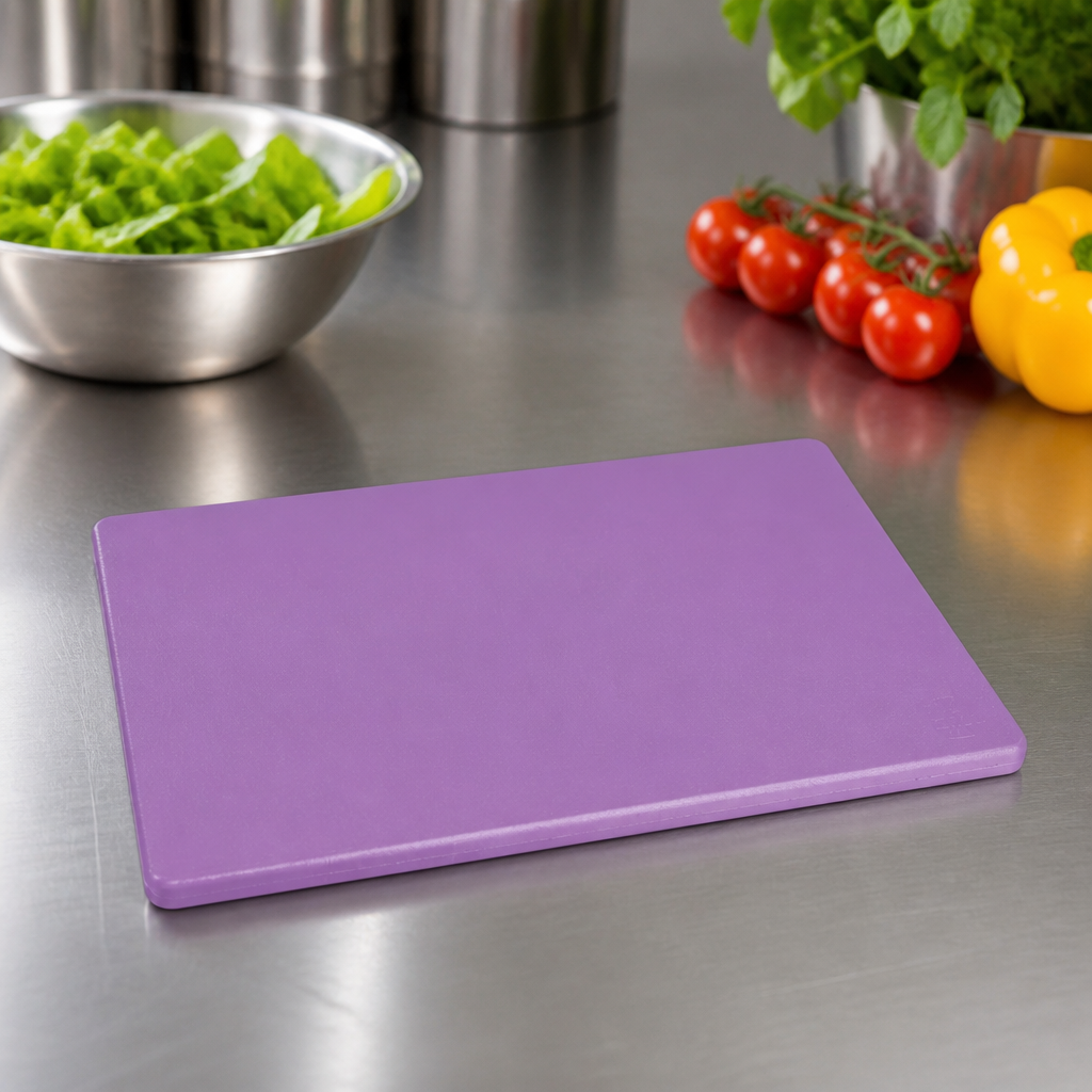 Small Purple Allergen Chopping Board 305x229x12mm Commercial