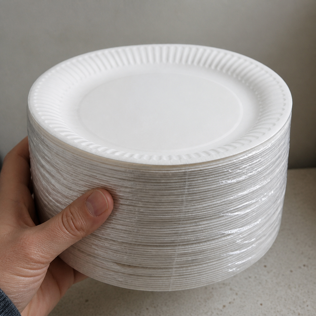 Disposable Paper Plates 229mm - 1000 Pack Catering Supplies