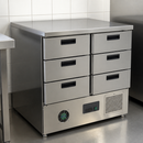 Commercial Refrigerated Counter Fridge 240Ltr with 6 Drawers