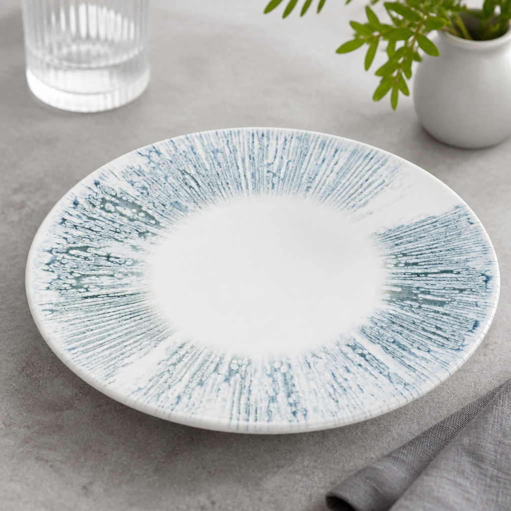 Commercial Ceramic Bowls 200mm Blue Opal 0.35 Ltr Pack of 12