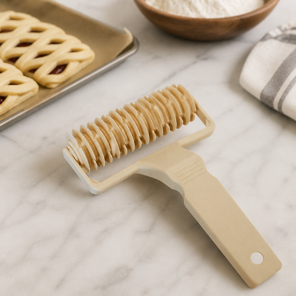 Commercial Lattice Cutting Roller 120mm for Pastry Baking