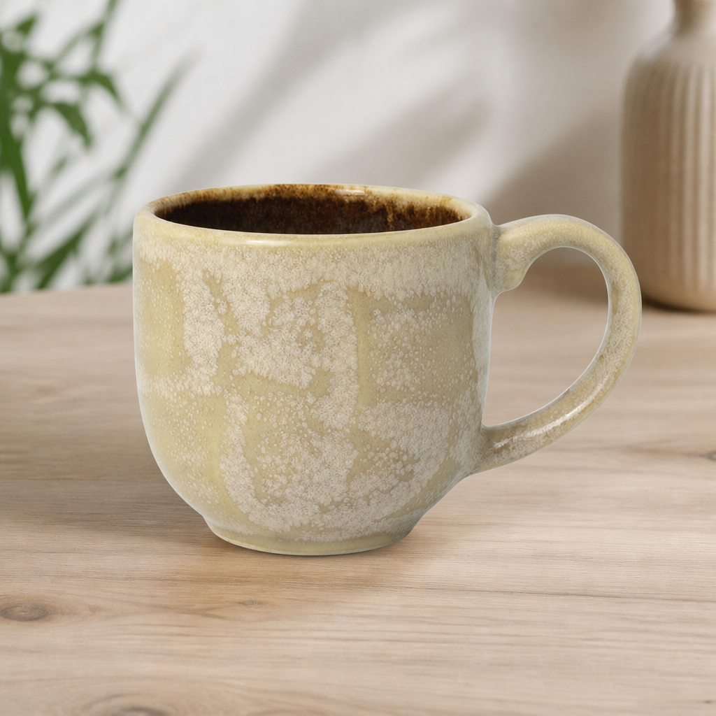 Commercial Amber Mugs 114ml Reactive Glaze Set of 12