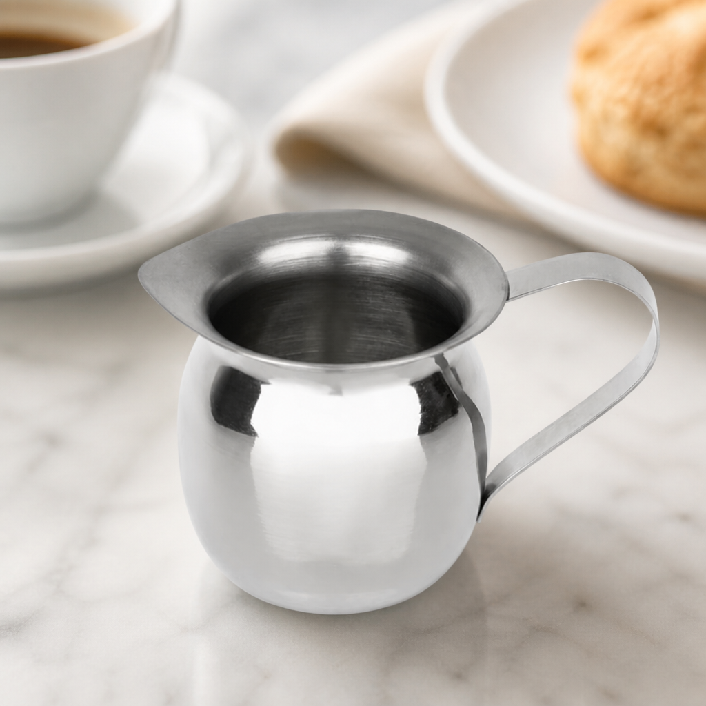 Commercial Stainless Steel Milk Frothing Jug 78ml 6 Pack
