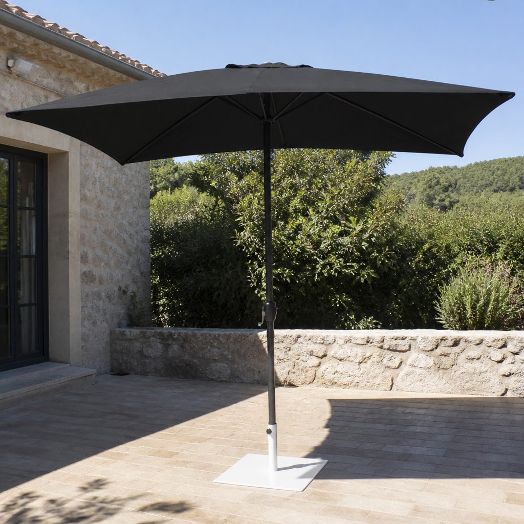 Rectangular Parasol 2m x 3m in Black
