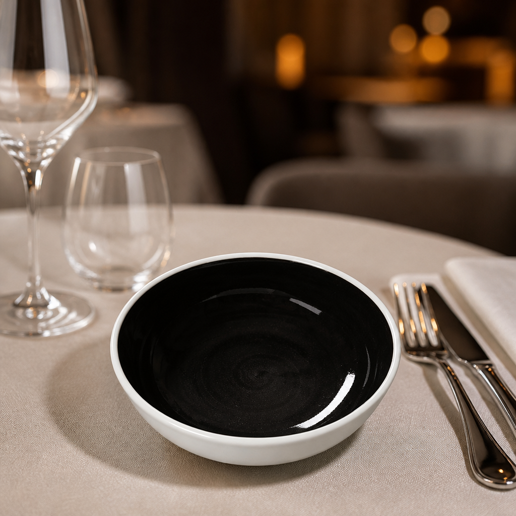 Commercial 155mm Bowls 655ml Black 12 Pack