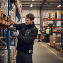 Premium Heavy Duty 1/4 Zip Fleece with Reflective Piping and Durable Elbow Patches