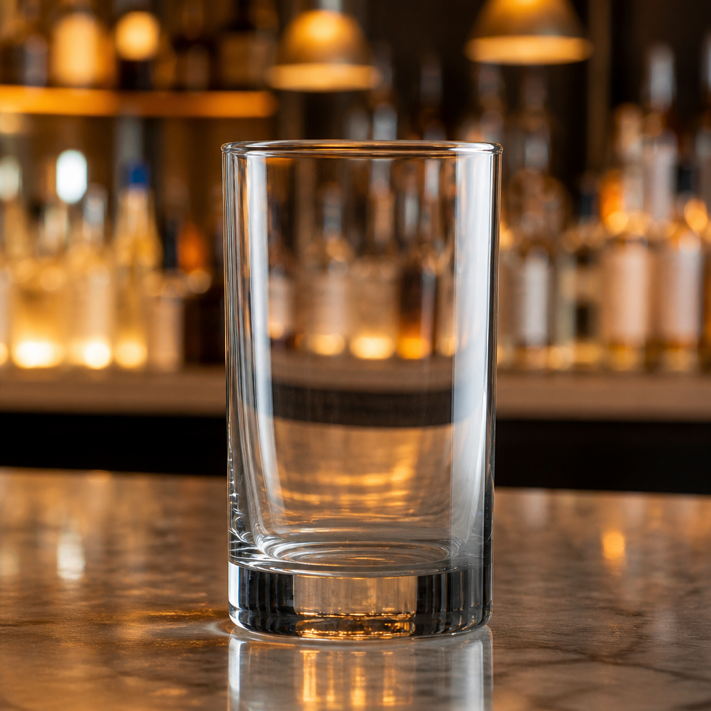 Pack of 48 clear 230ml hi ball glasses for commercial use