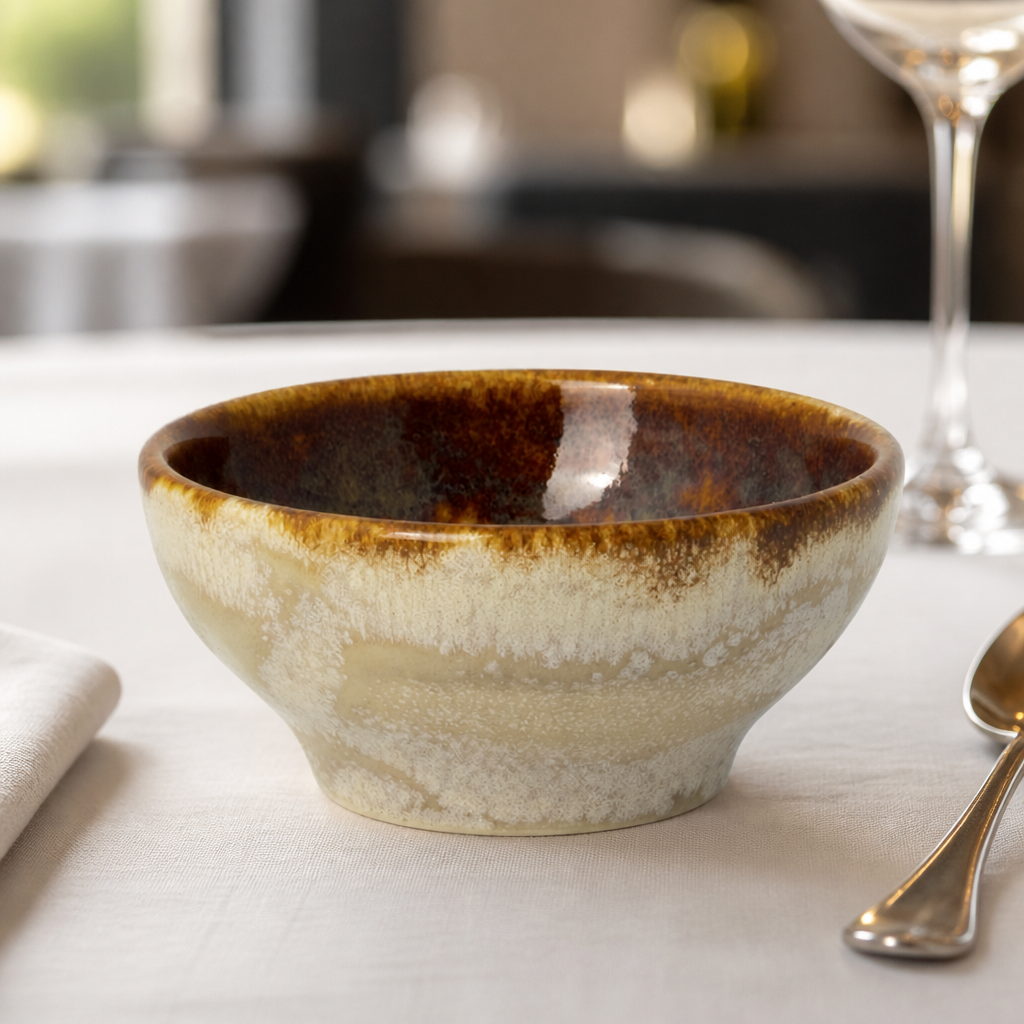 Commercial Amber Tulip Bowls 70mm 12 Pack