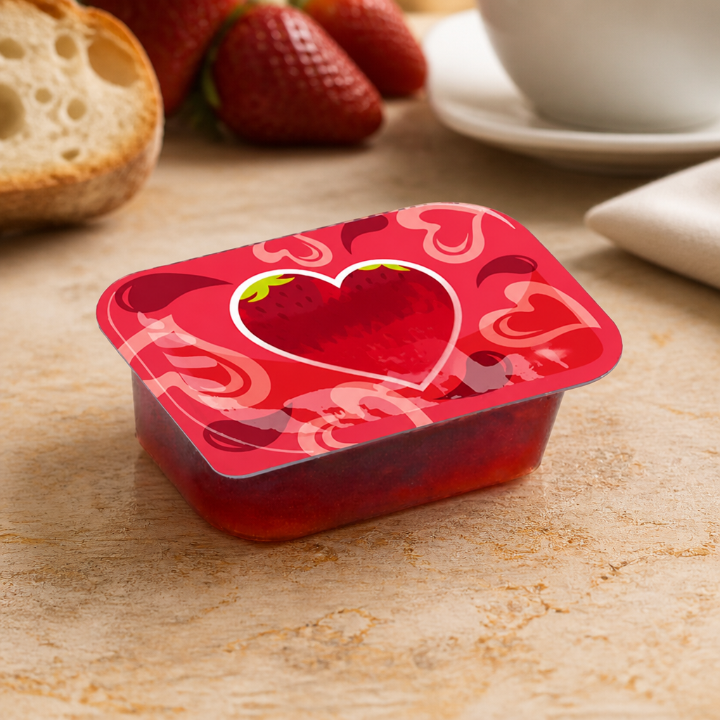 Commercial Strawberry Jam 20g Portions - 100 Pack