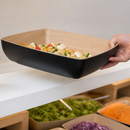 Commercial ½ GN Frida Bowl Black Melamine for Catering Use
