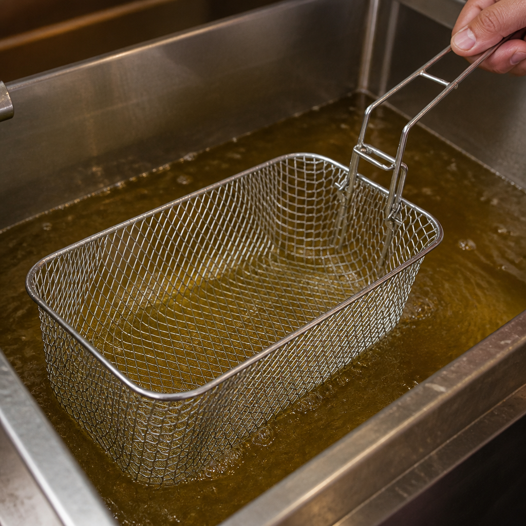 Commercial Fryer Basket 109mm height 260mm width