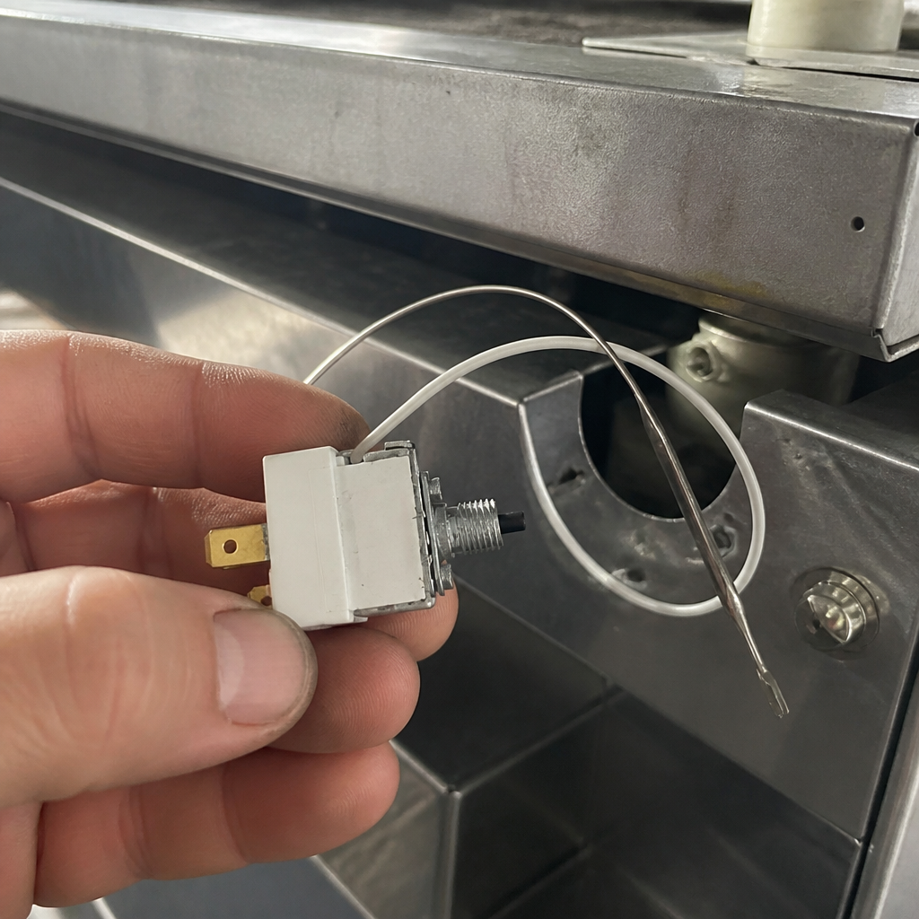 Commercial griddle temperature cut-out replacement part