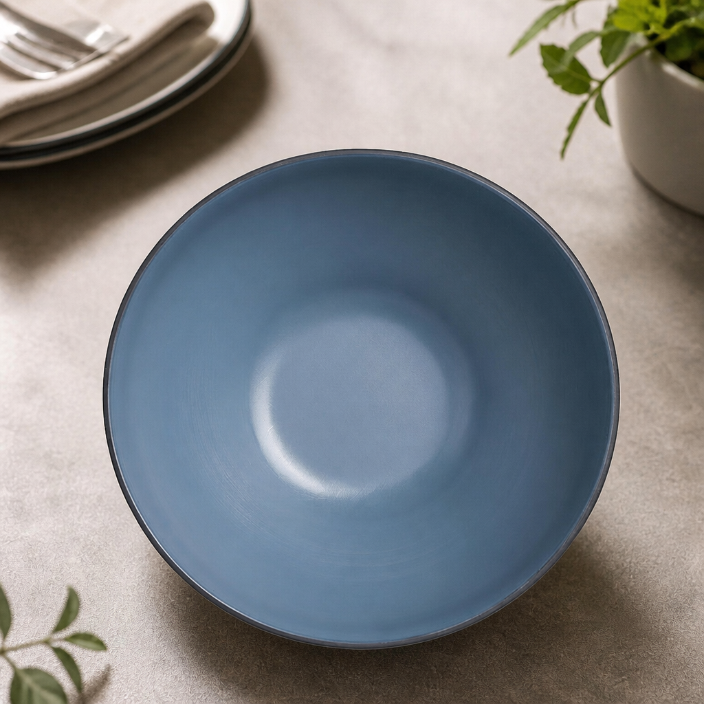 Commercial Melamine Round Bowls 190mm for Hot and Cold Foods
