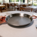 Commercial Carbon Steel Paella Pan 46cm Heavy Duty Cooking