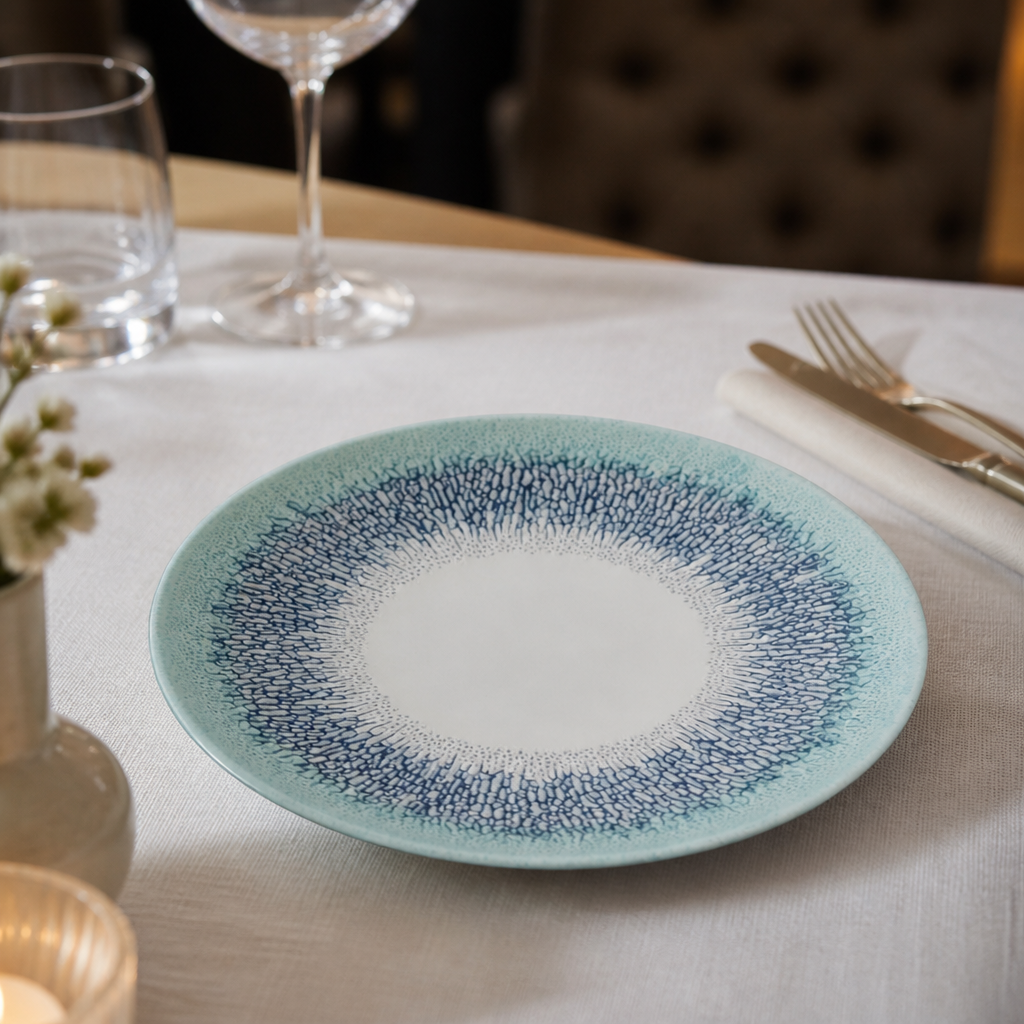Commercial Coupe Bowls 182mm Blue Textured Design 12 Pack