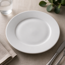 Commercial Wide Rimmed Plates 254mm - 12 Pack Porcelain White