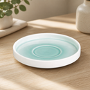 Commercial Fondant Saucers Mint 155mm 6 Pack Porcelain