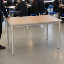 Commercial Indoor Beech Effect Rectangle Dining Table 1400mm