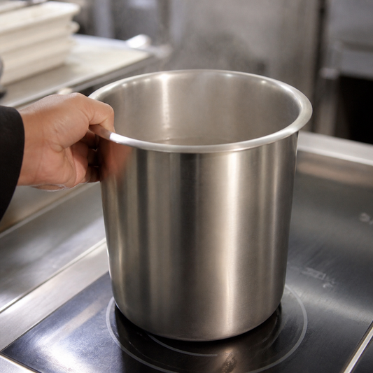 Stainless steel commercial soup kettle with 1.07kg capacity