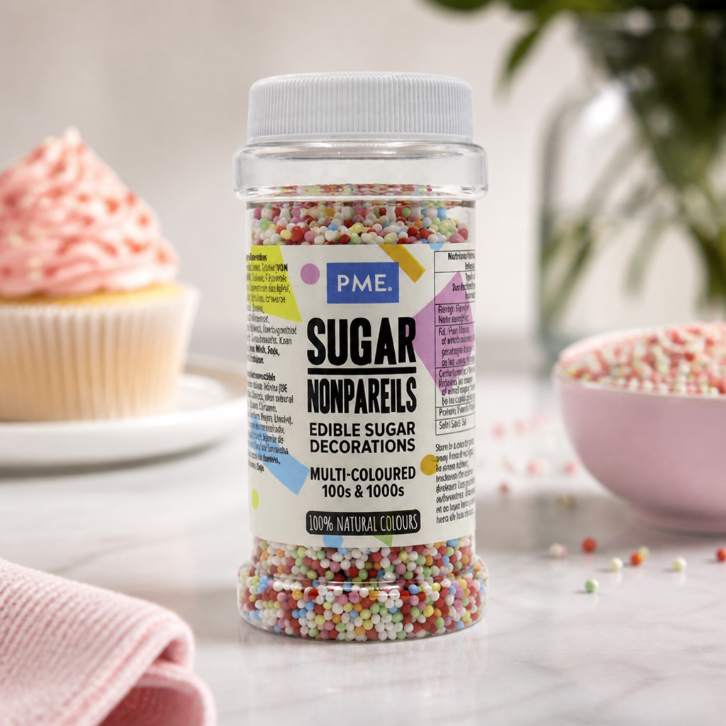 Multicoloured Nonpareils Cake Decorations 80g for baking