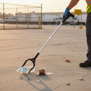 Premium Extra Long 35 Inch Litter Picker with Lightweight Aluminium Construction and Rotatable Rubber Jaws for Easy Object Retrieval
