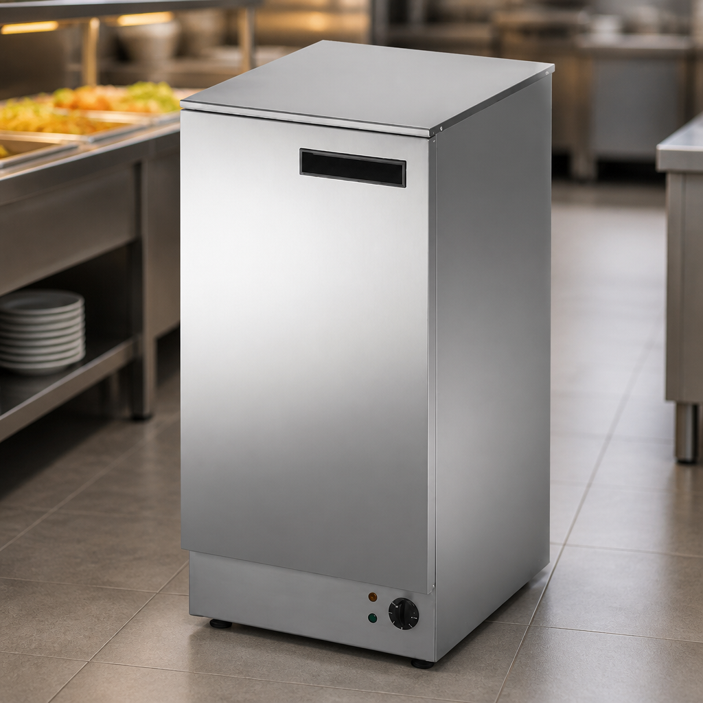 Commercial Hot Cupboard 450mm Width 750W Electric Stainless Steel