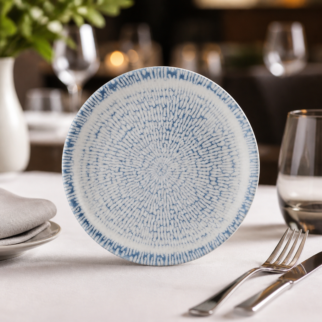 Commercial Coupe Plates 165mm Indigo 12 Pack