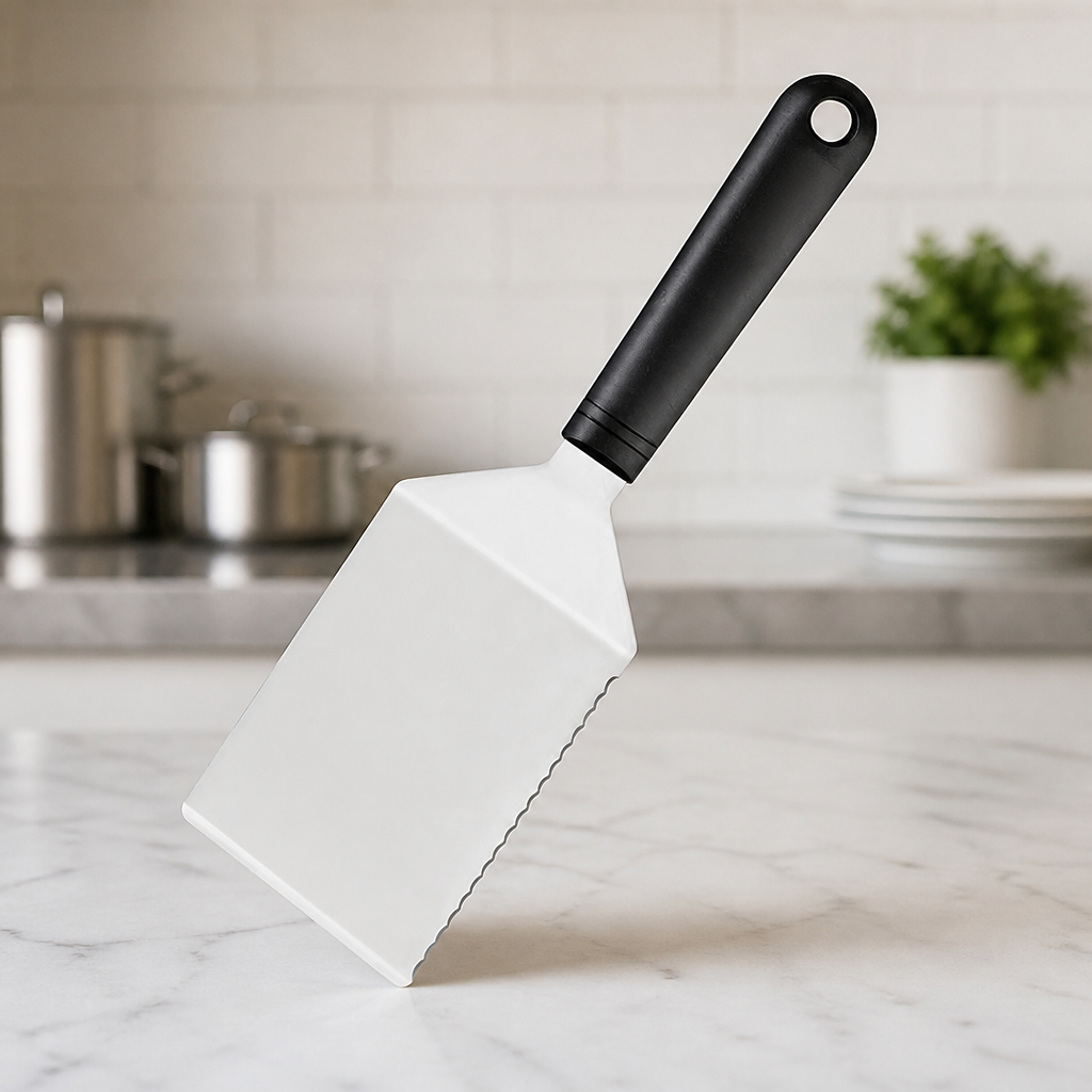 Commercial Stainless Steel Lasagne Lifter with Serrated Edge