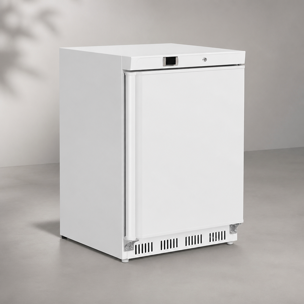 Commercial Under Counter Fridge 128L Solid Door Storage