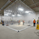 Premium Heavy Duty Temporary Polythene Sheeting 250 Gauge Clear 4M x 25M for Protective Covering
