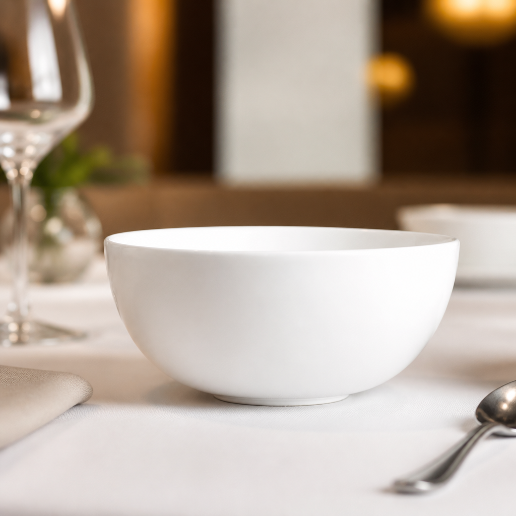 Commercial Porcelain Noodle Bowls 175mm - 6 Pack