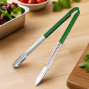 Commercial Colour Coded Serving Tongs Green 405mm