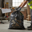 Premium Extra Heavy Duty Black Sacks - Pack of 100, Made from Recycled Materials, High Strength for Maximum Durability