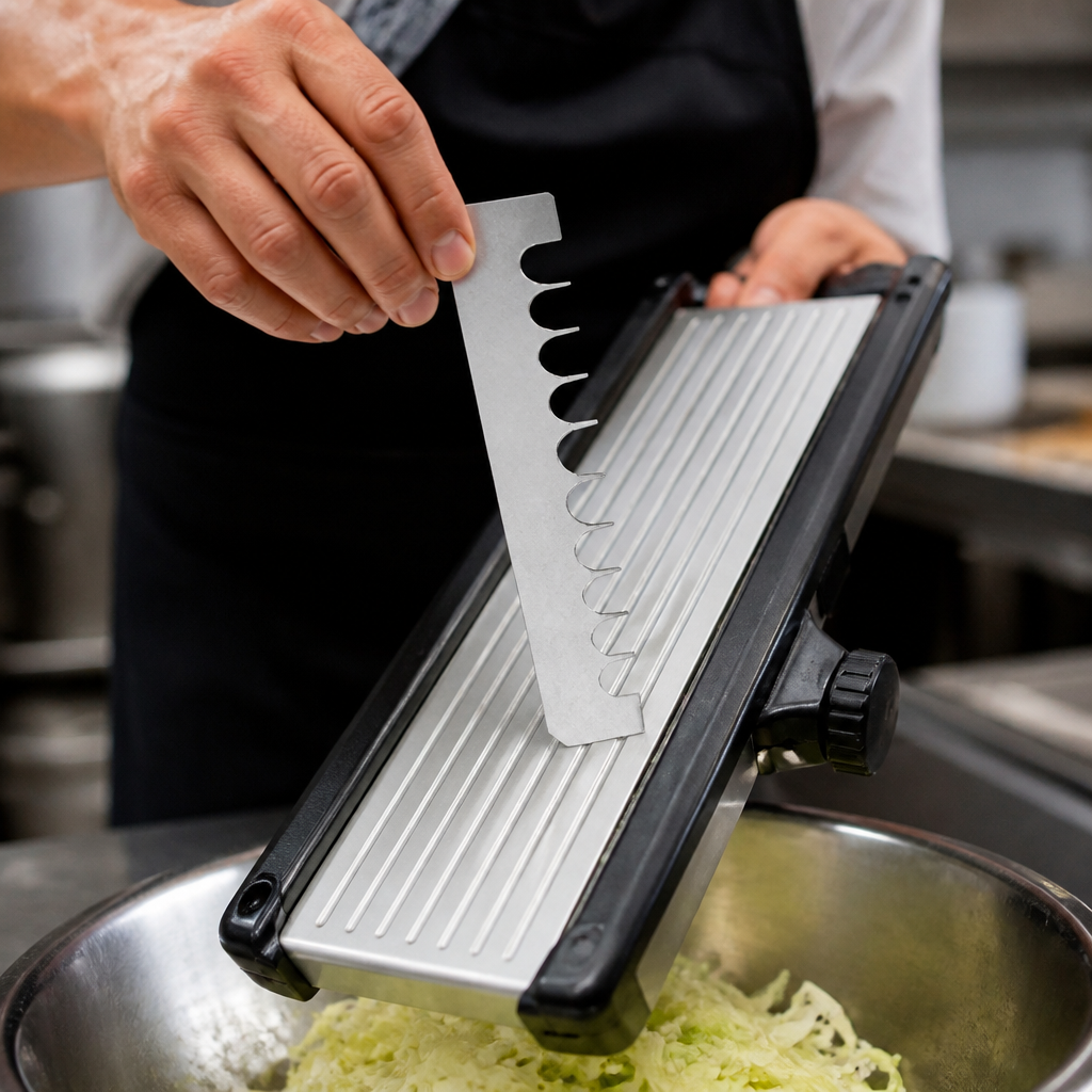 Mandoline Coarse Blade for commercial food preparation