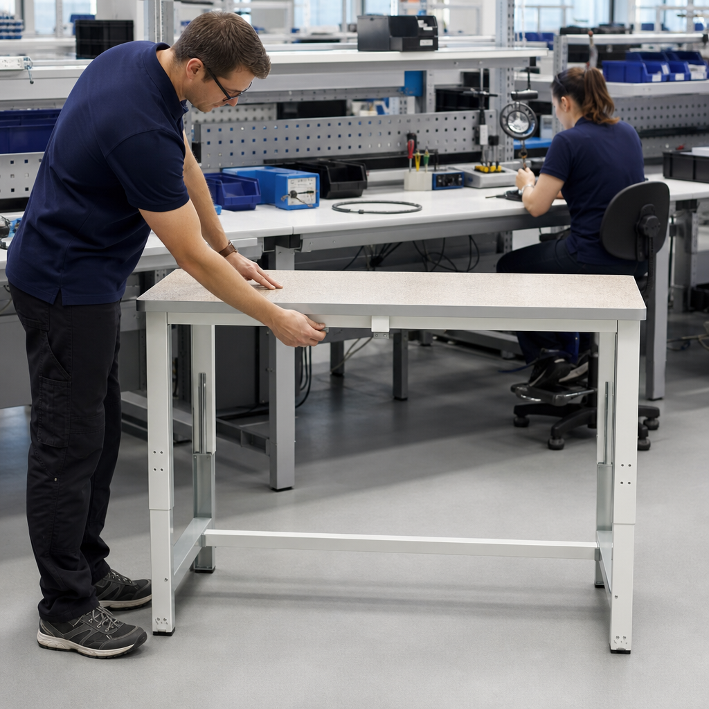 Electric Height Adjustable Workbench with 200kg UDL
