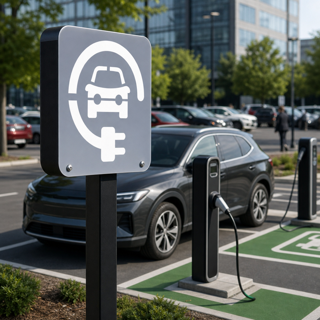 Electric Vehicle Parking Space Marker Stencil Kits