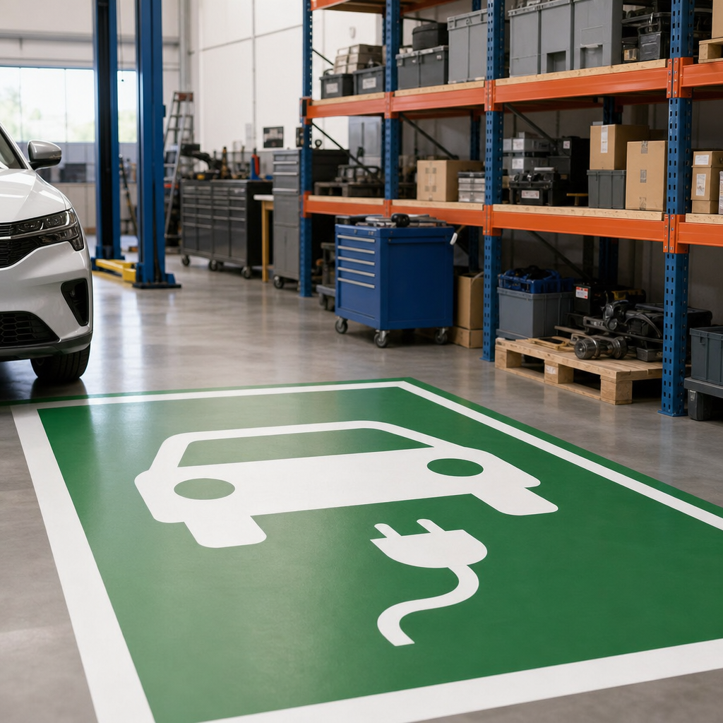 Electric Vehicle Parking Space Marker Stencil Kits