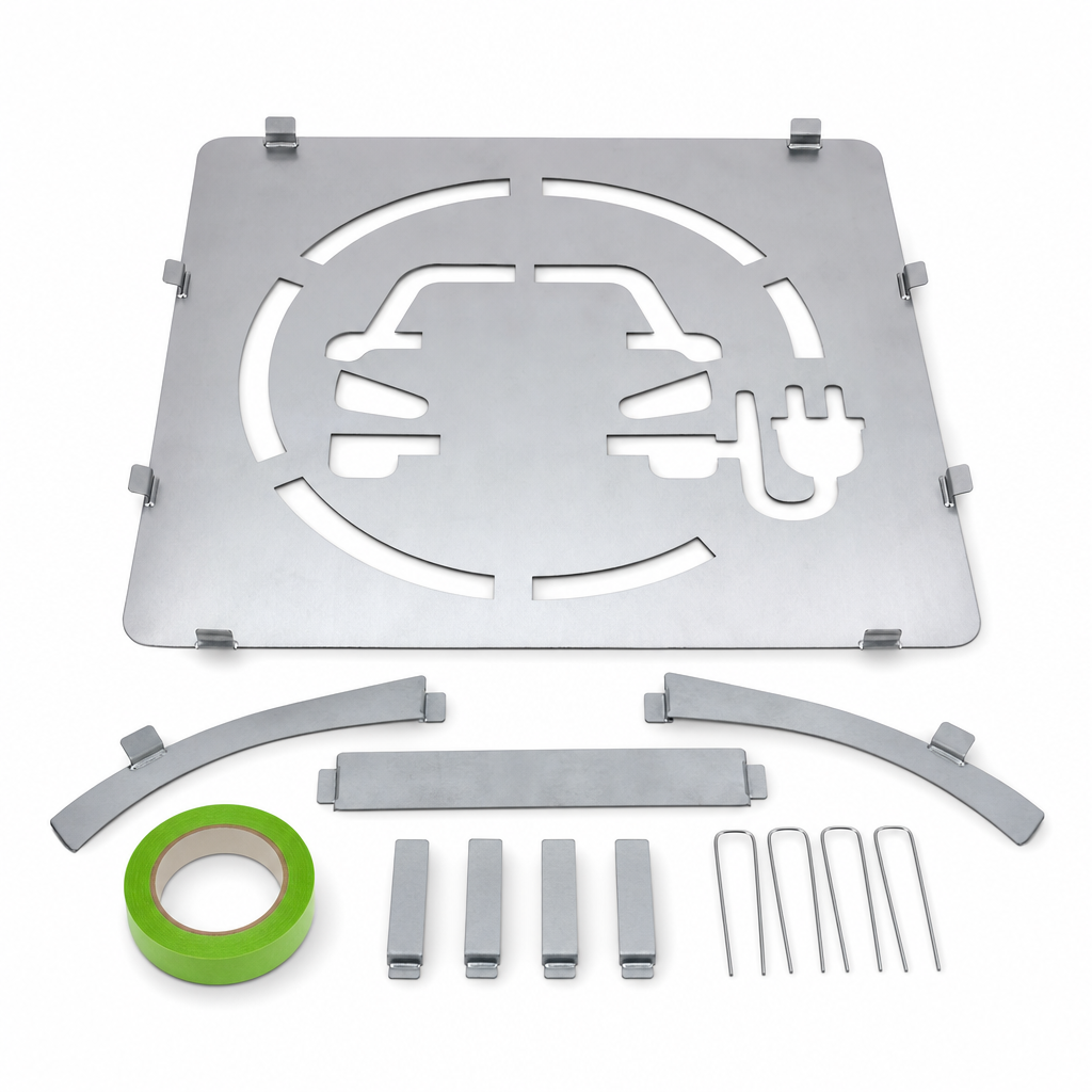 Electric Vehicle Parking Space Marker Stencil Kits