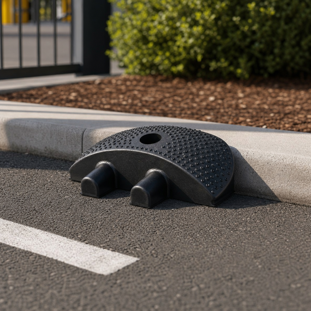 End Piece for Black and Yellow Speed Bump, 10 km/h, 20 t