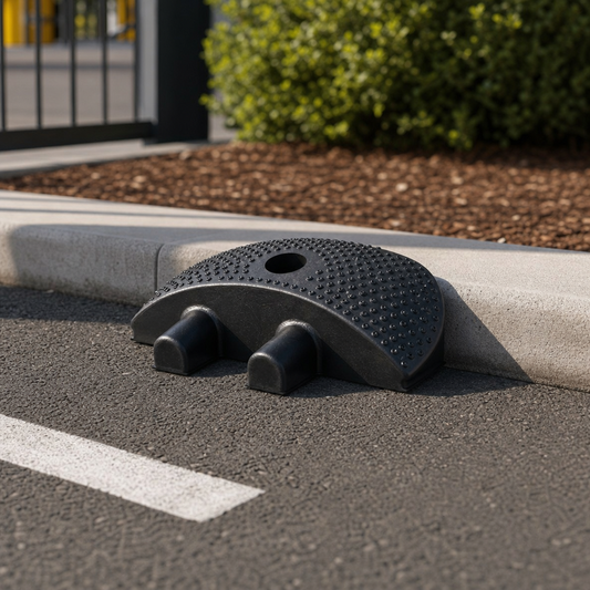 End Piece for Black and Yellow Speed Bump, 10 km/h, 20 t