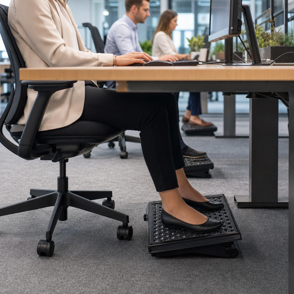 Ergonomic Bio Massaging Footrest