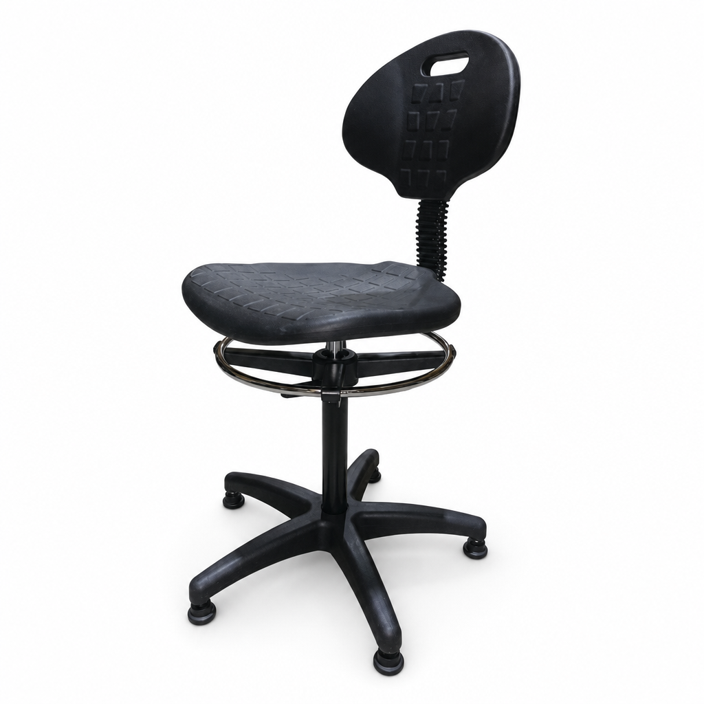 Ergonomic Draughtsman Workshop Chair with Glides
