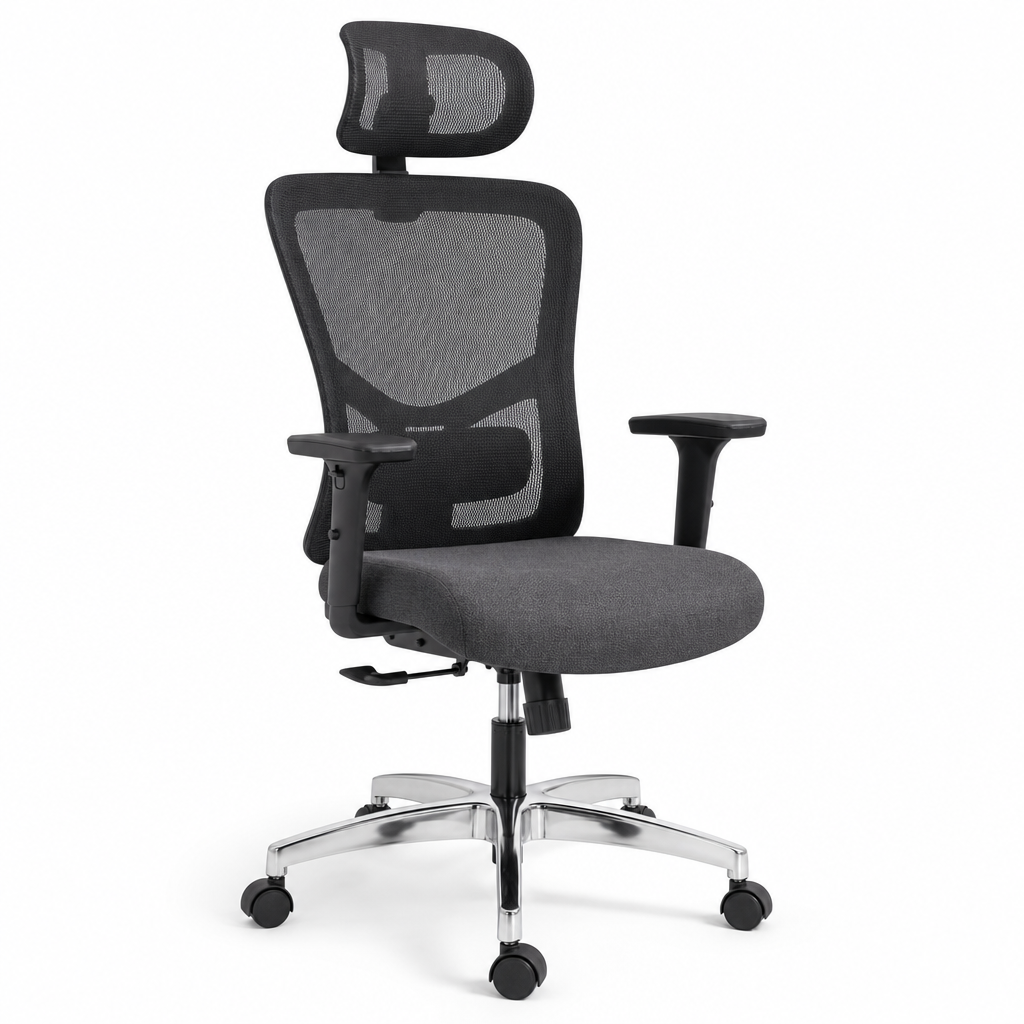 Ergonomic Fabric Operator Office Chair with Mesh Back