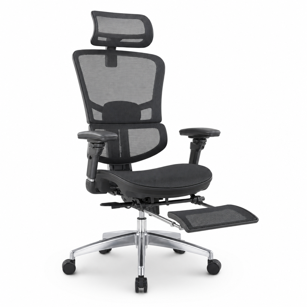 Ergonomic High Rise Mesh Office Chair with Footrest